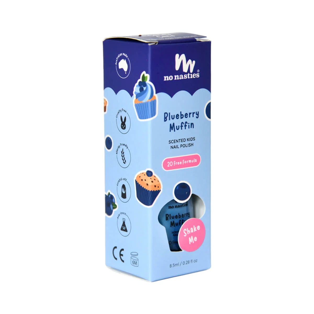 Kids Scented Nail Polish - Blueberry Muffin - Image 2