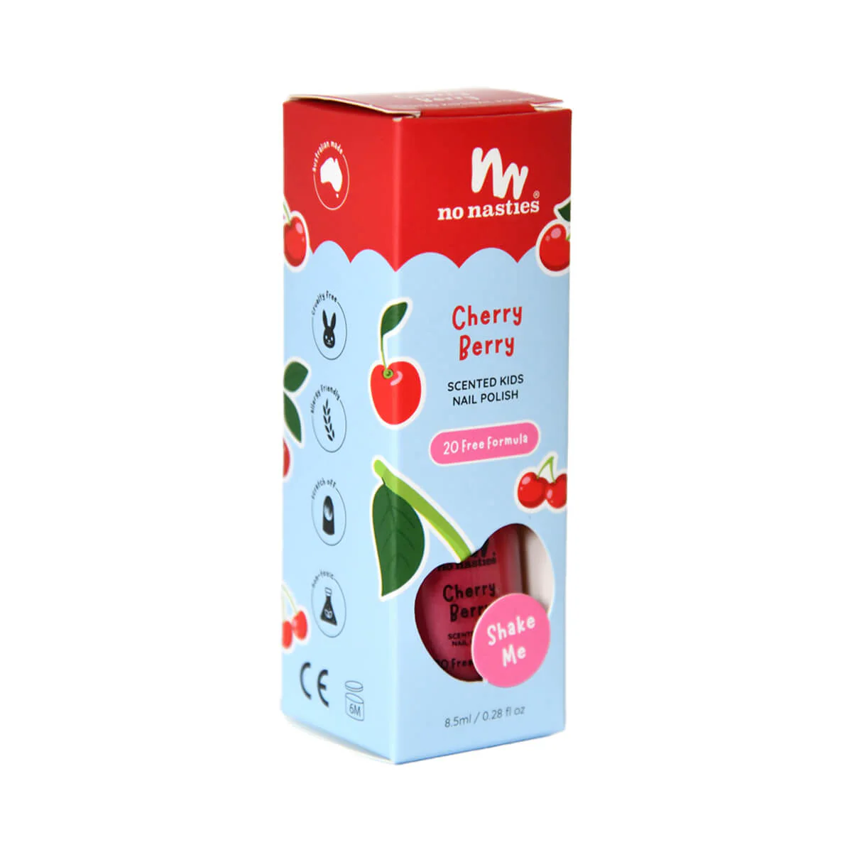 Kids Scented Nail Polish - Cherry Berry - Image 2