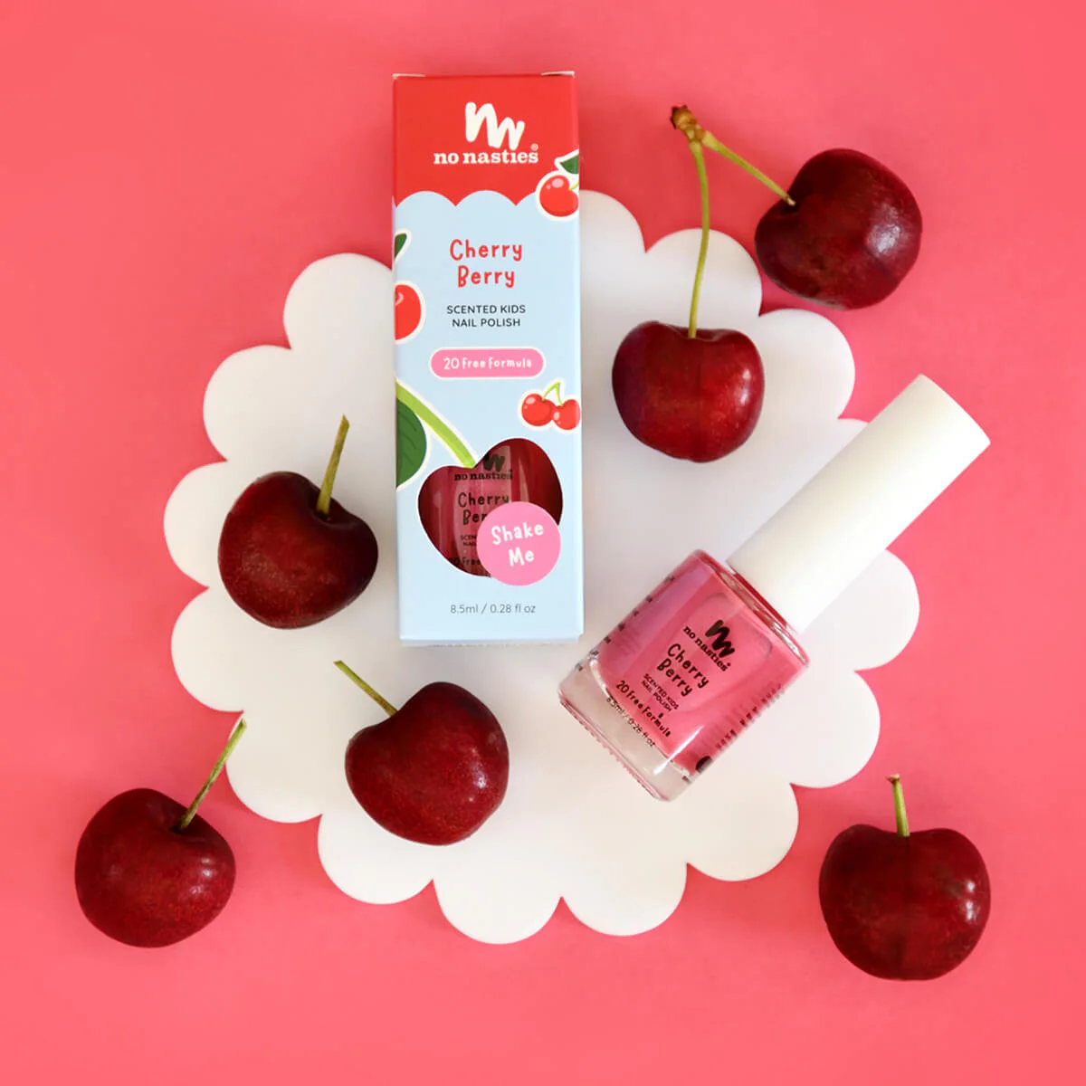 Kids Scented Nail Polish - Cherry Berry - Image 3