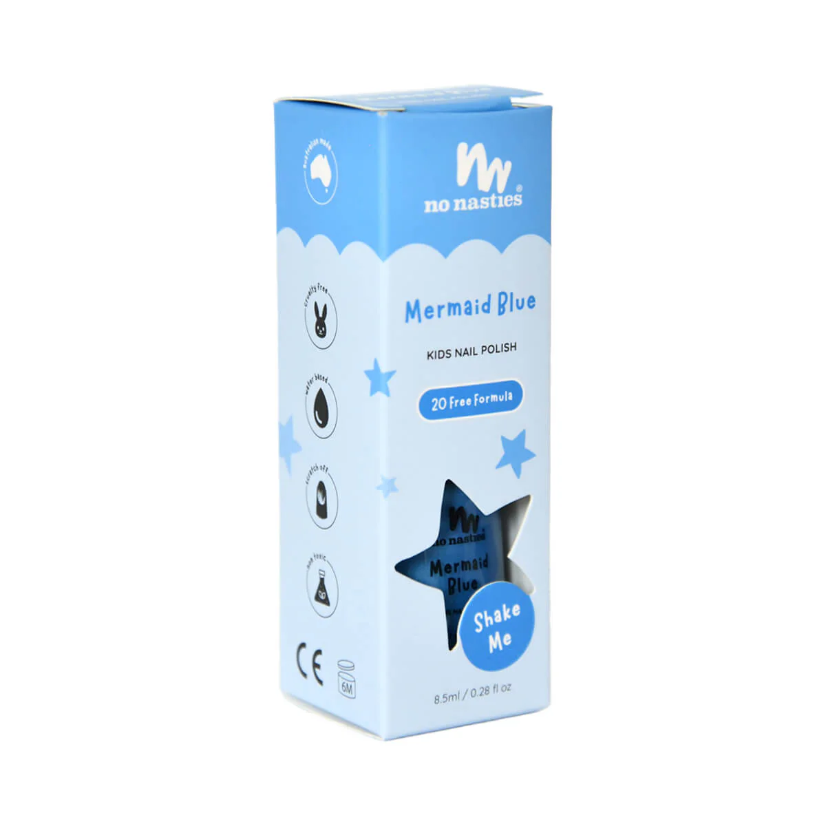 Kids Water-Based Nail Polish - Blue - Image 2