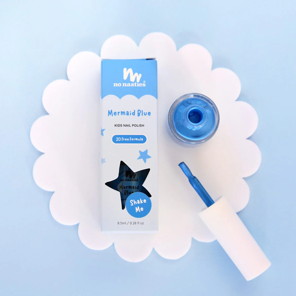 Kids Water-Based Nail Polish - Blue - Image 3