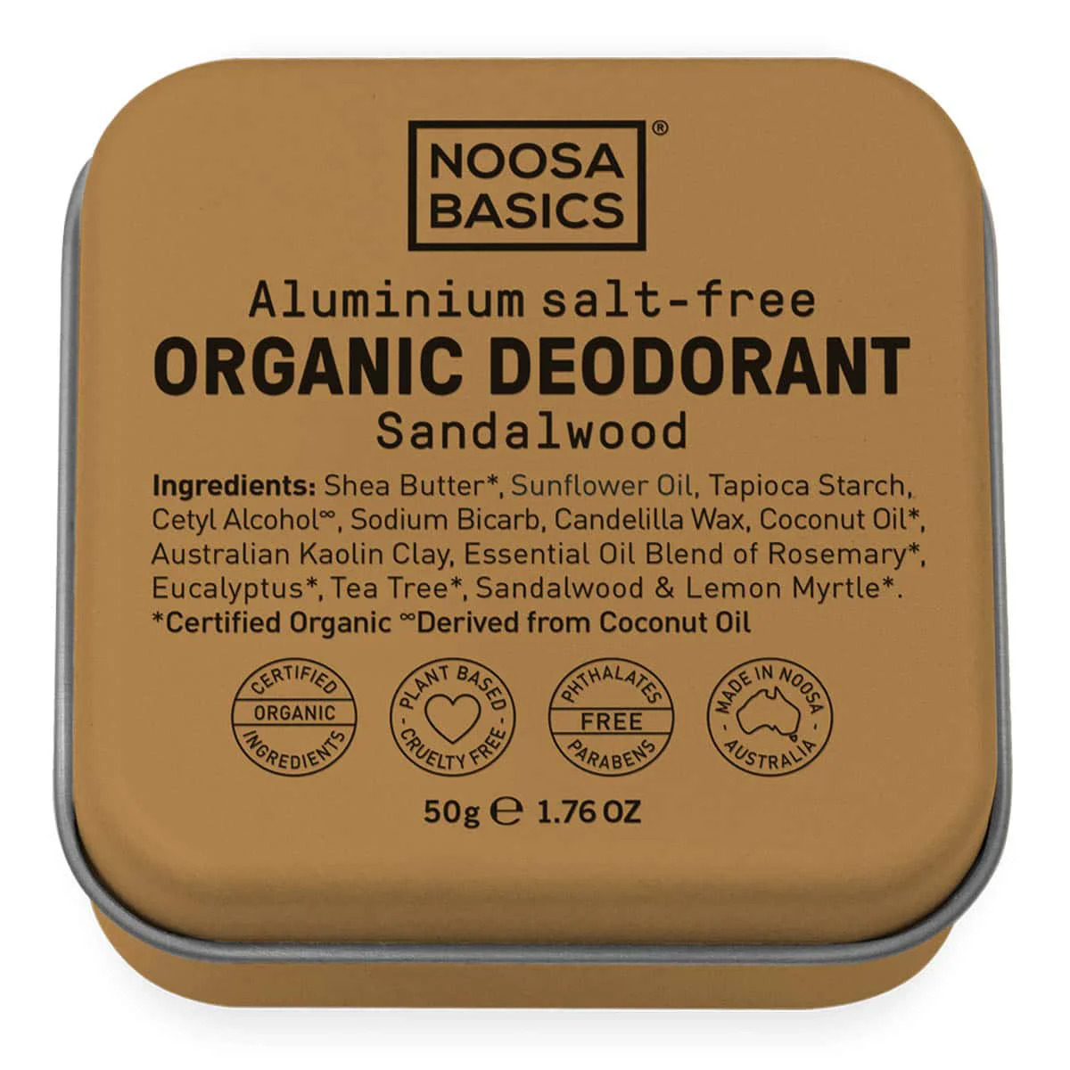 Deodorant Cream Tin - Sandalwood