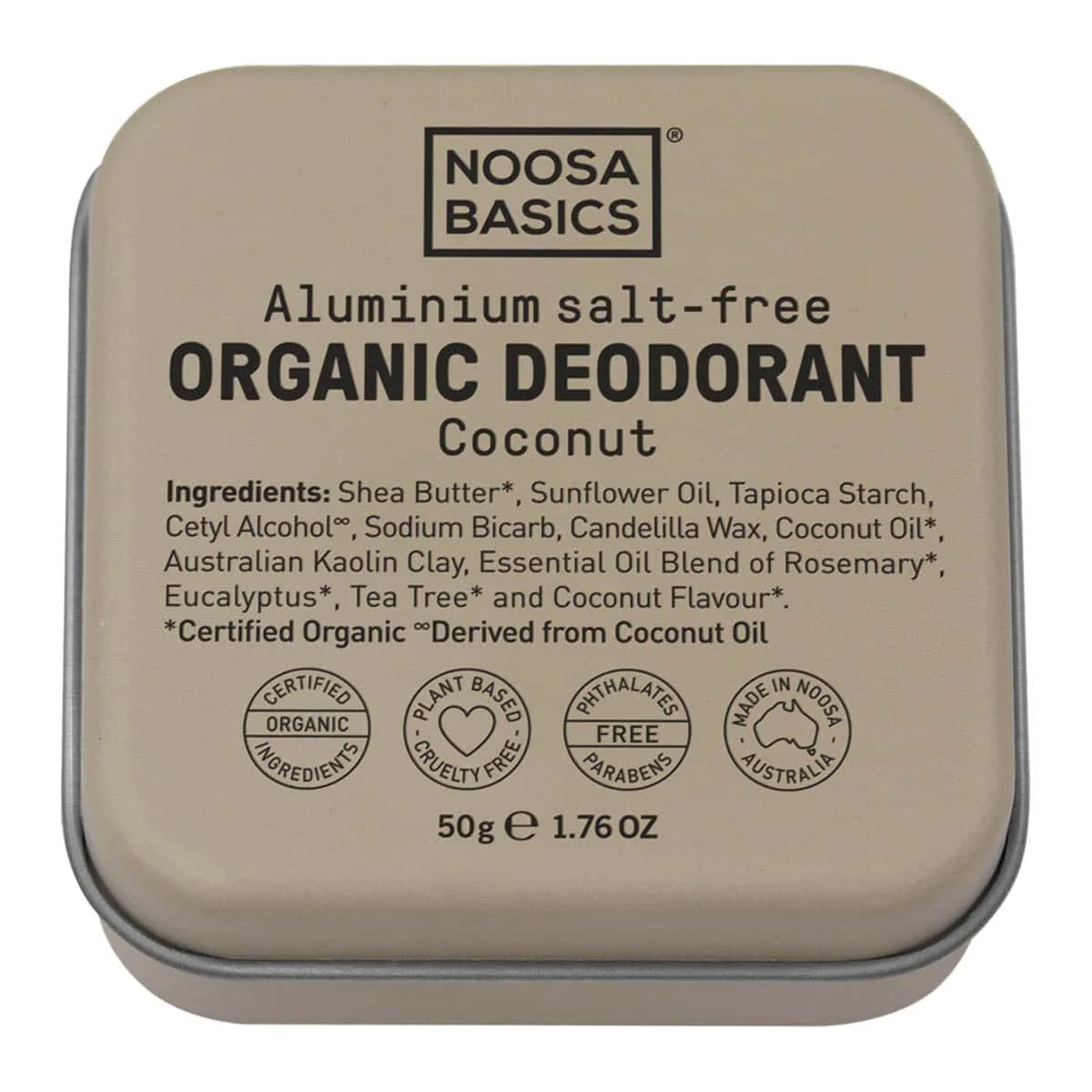Deodorant Cream Tin - Coconut