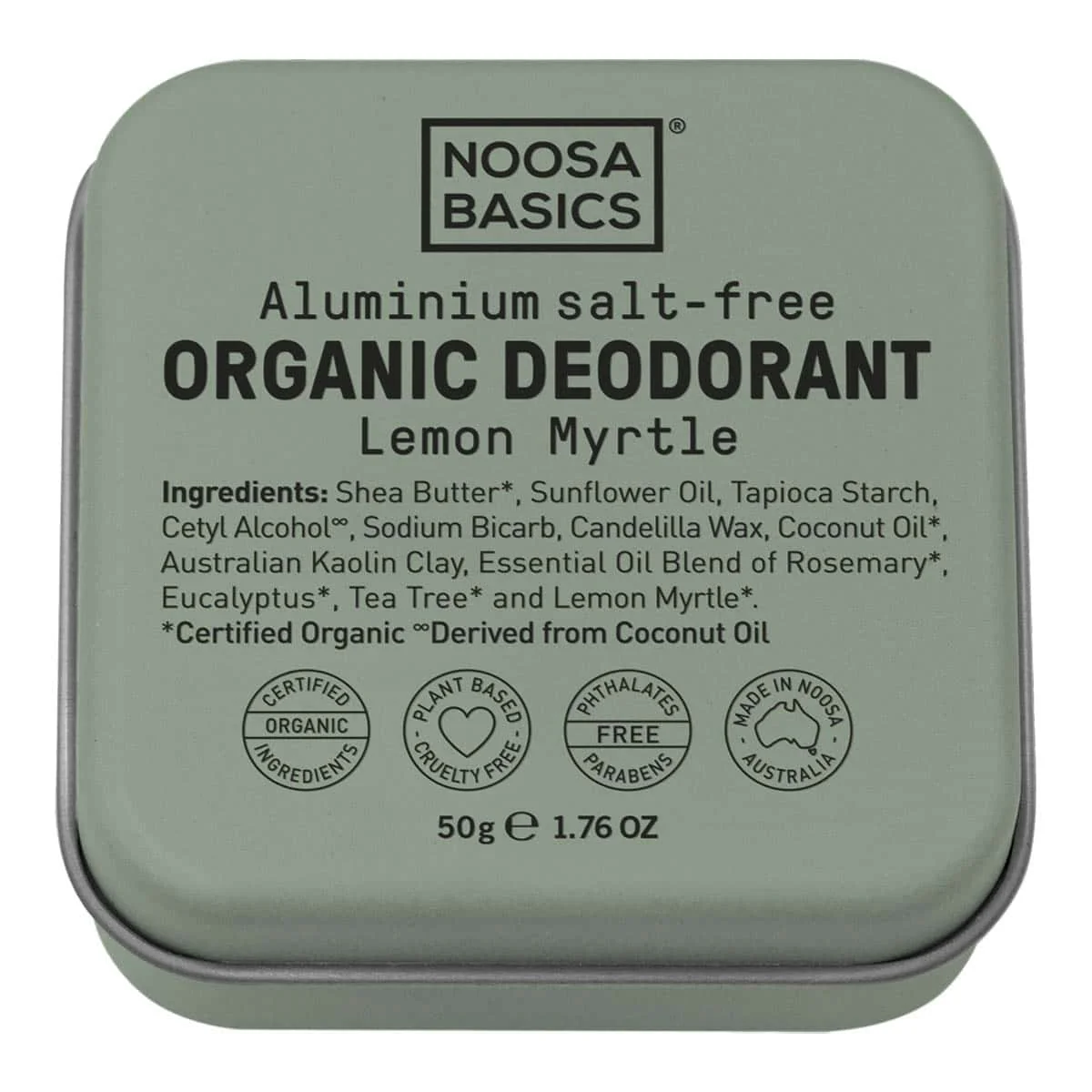Deodorant Cream Tin - Lemon Myrtle