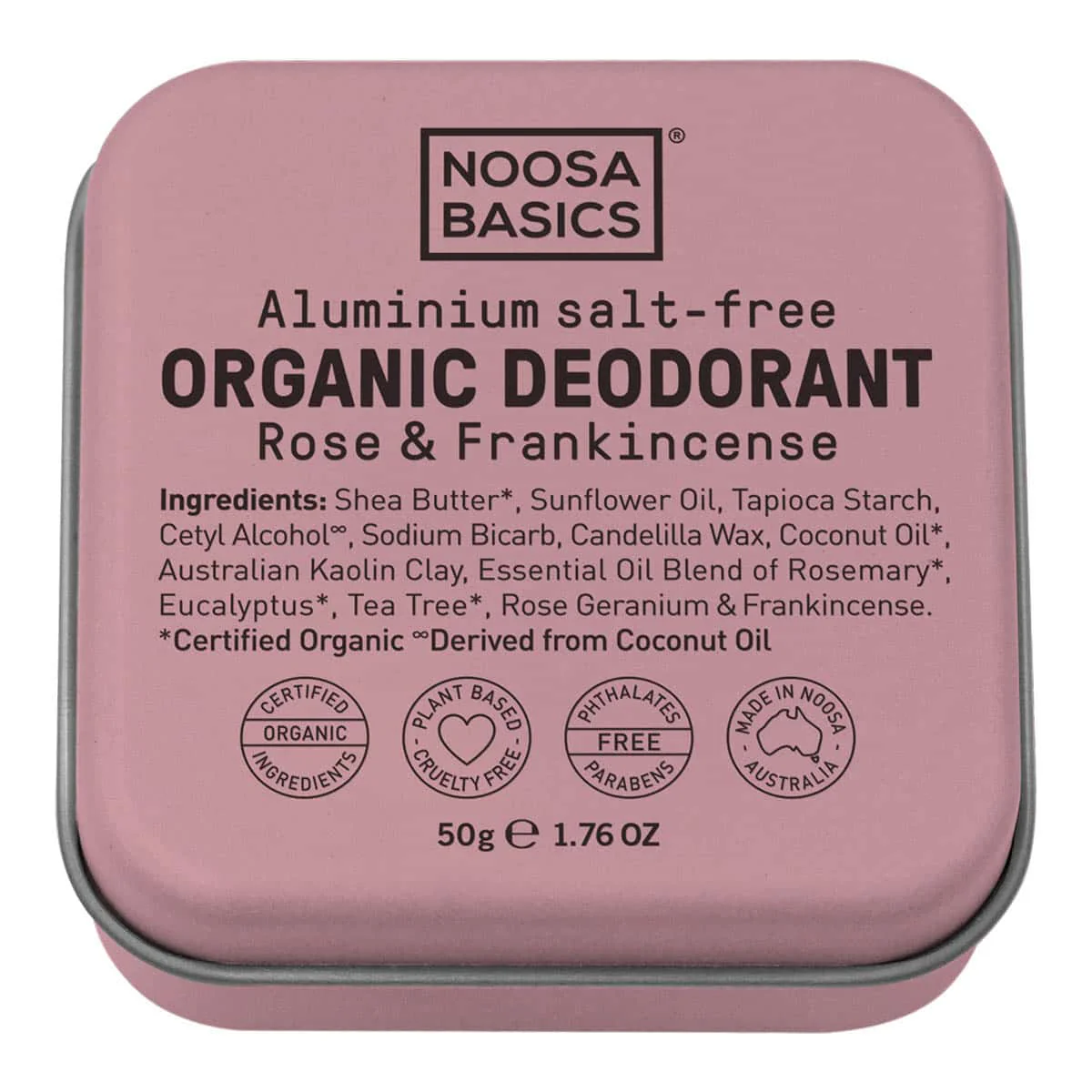 Deodorant Cream Tin - Rose & Frankincense