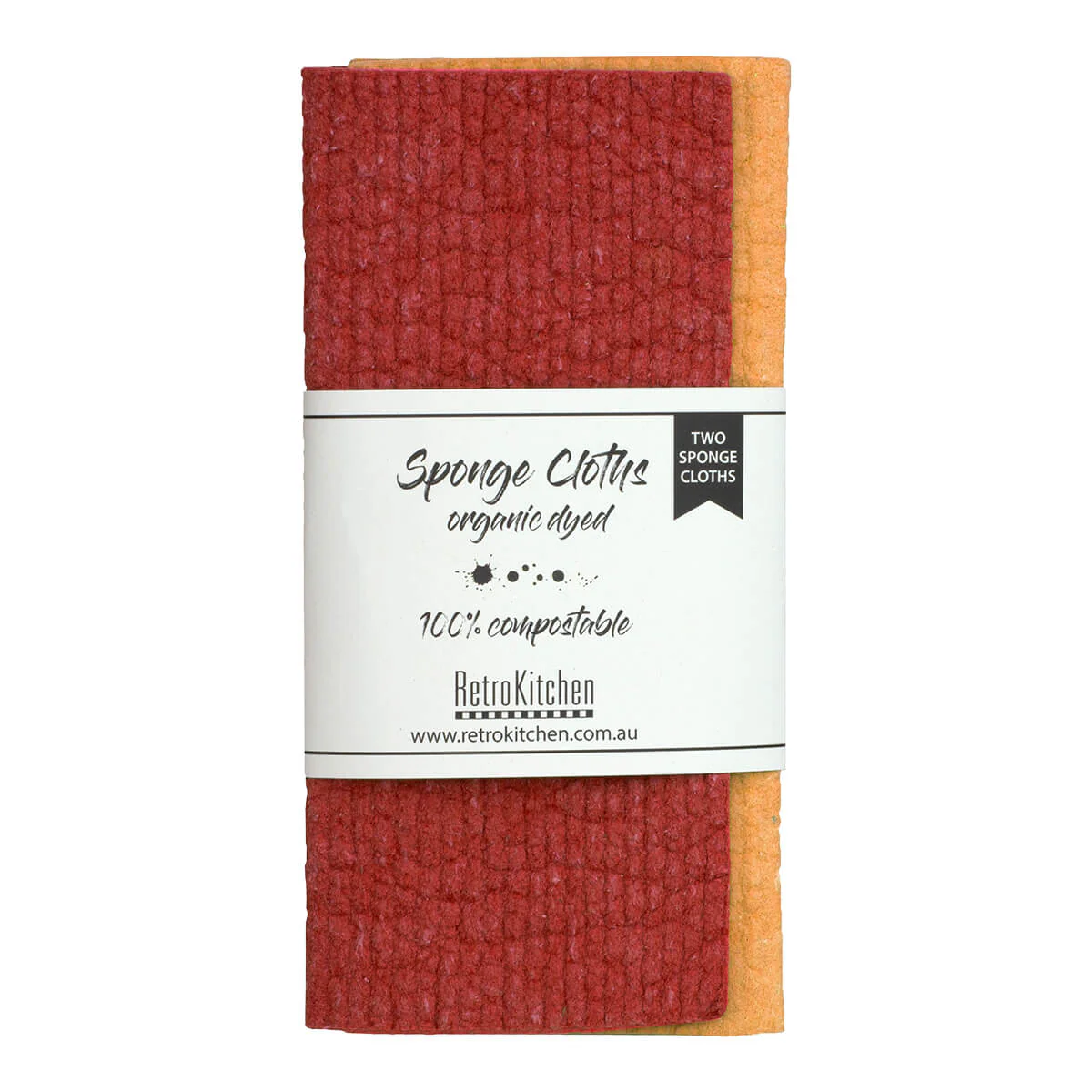 Organic Dyed Compostable Sponge Cloth Set - Autumn