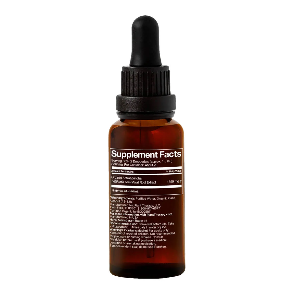Organic Herbal Tincture - Ashwagandha - Image 2