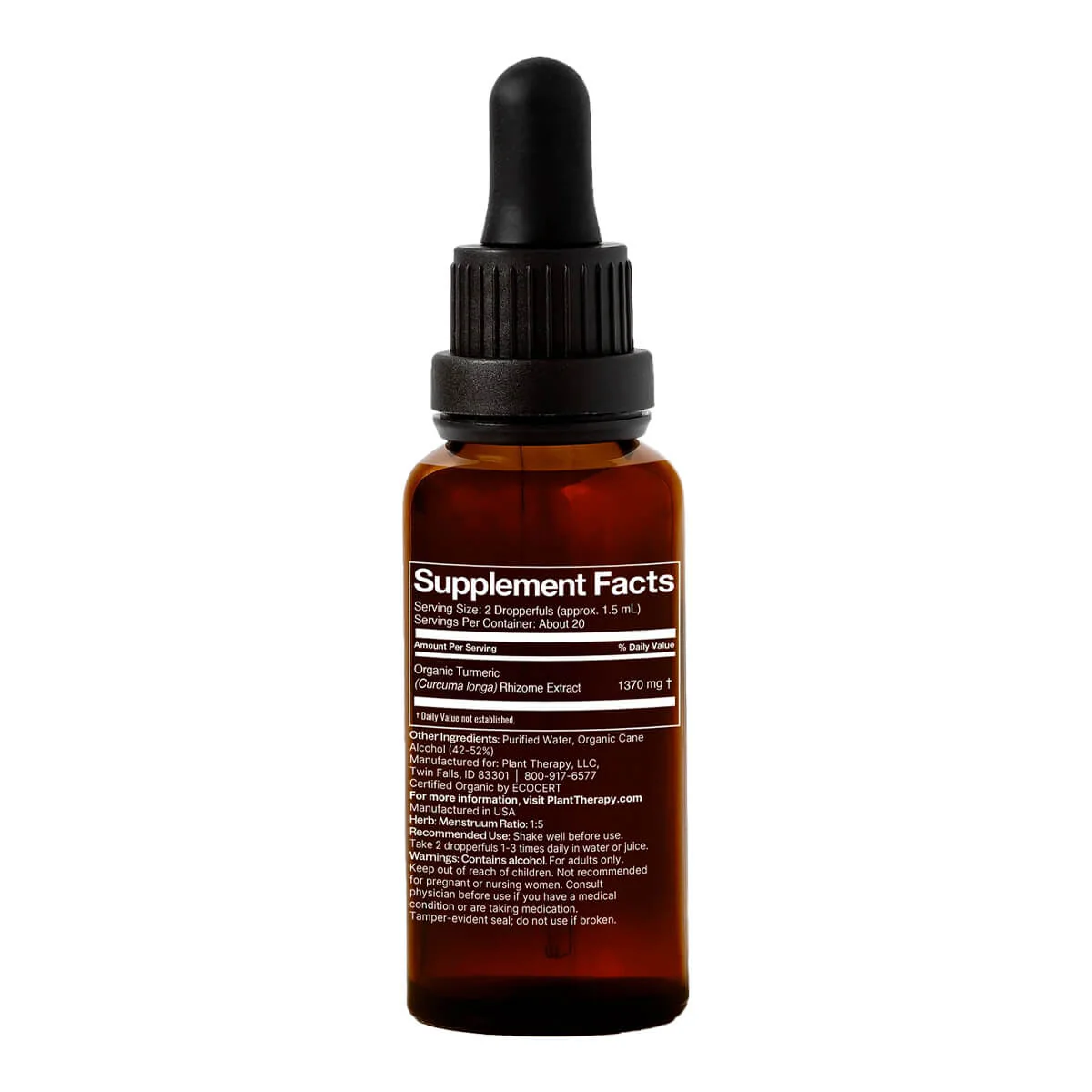 Organic Herbal Tincture - Turmeric - Image 2