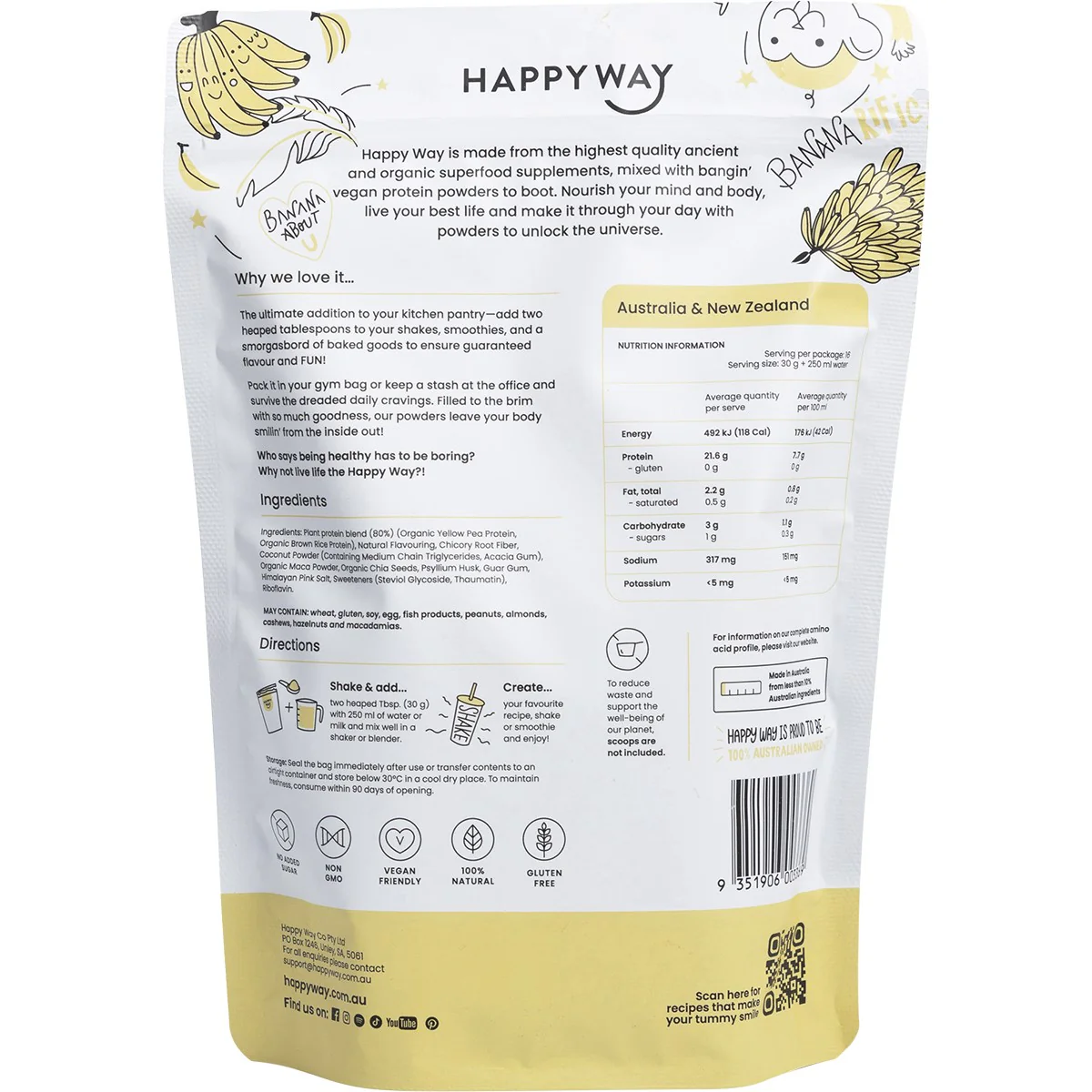 Pea Protein Powder - Banana - Image 2