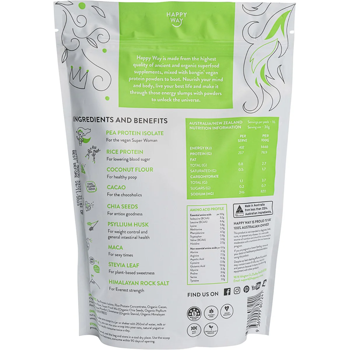 Pea Protein Powder - Chocolate - Image 2