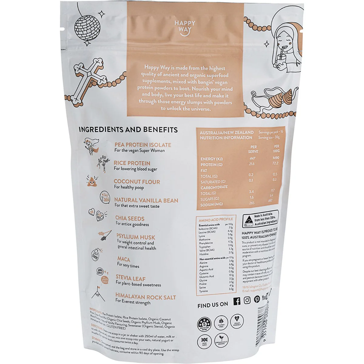 Pea Protein Powder - Vanilla - Image 2