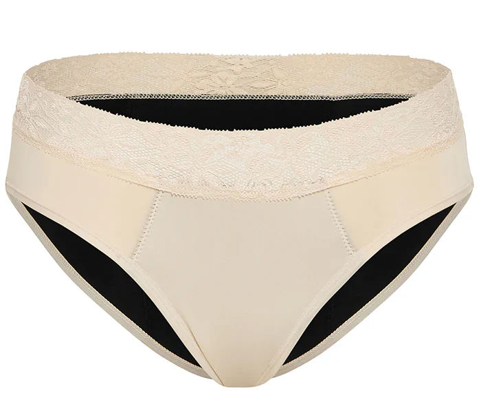 Leakproof Underwear Bikini - Beige - Image 3