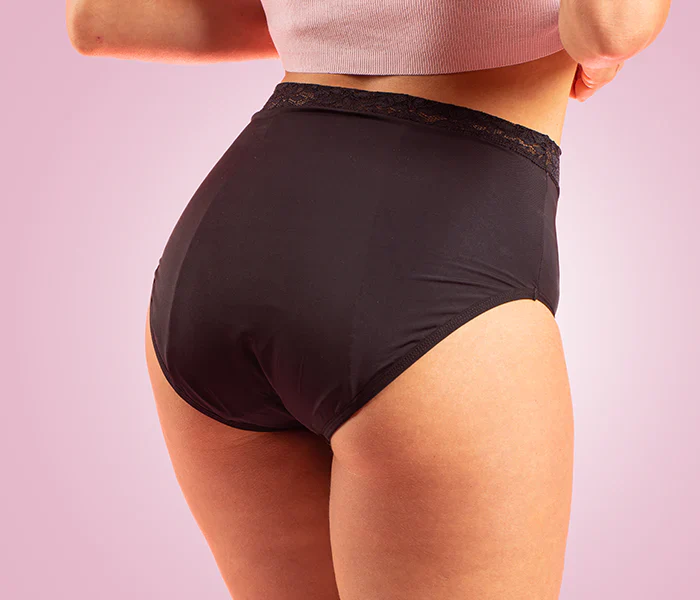 Leakproof Underwear Full Brief - Black - Image 2