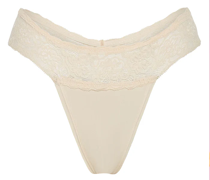 Leakproof Underwear G-String - Beige - Image 4