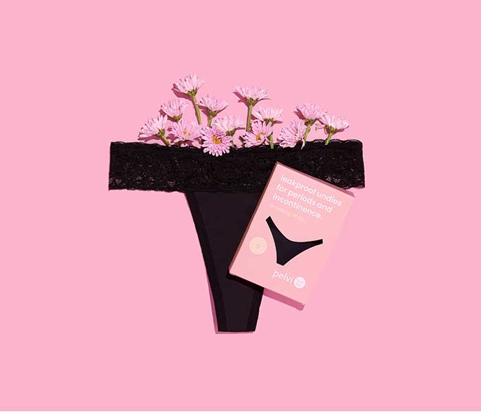 Leakproof Underwear G-String - Black - Image 2
