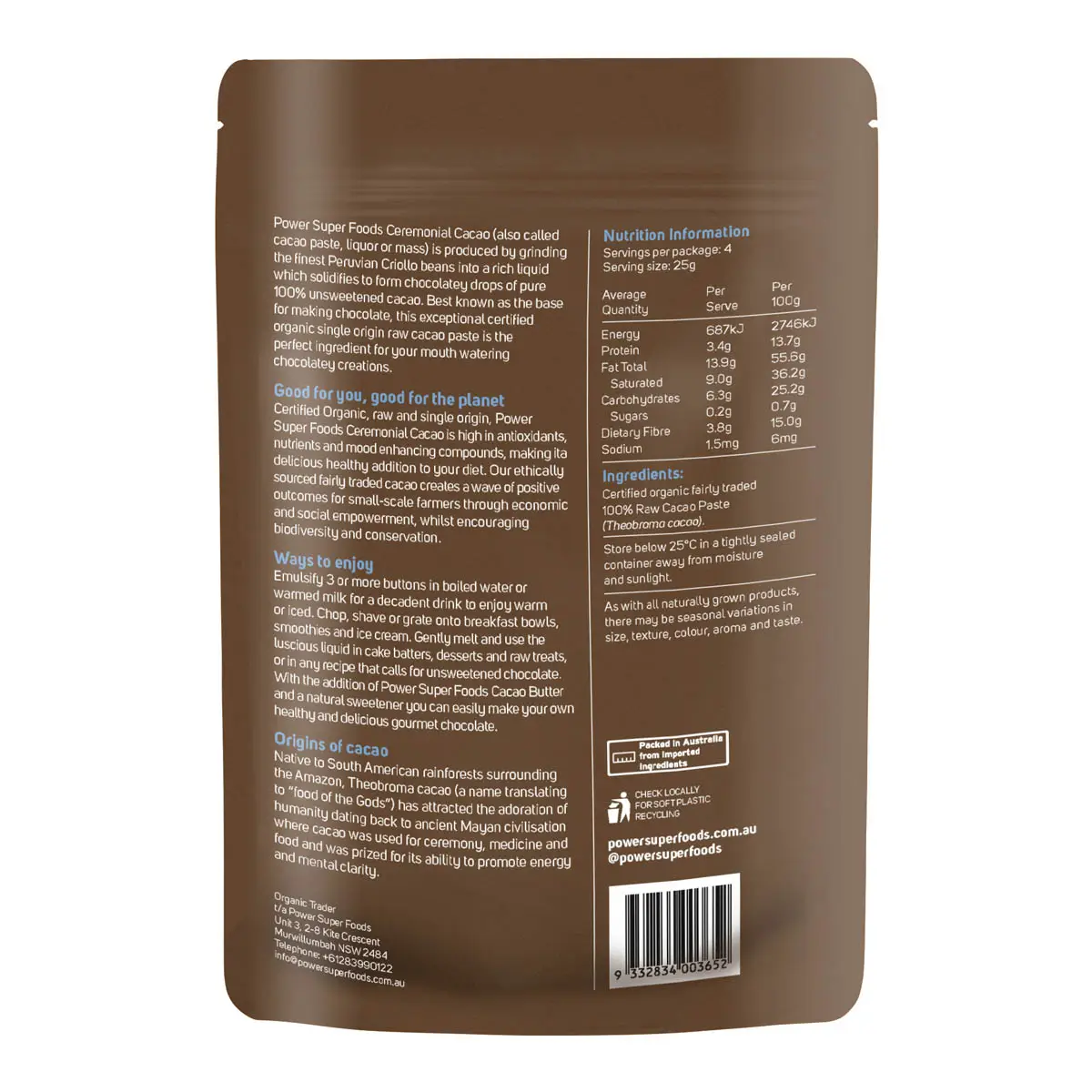 Ceremonial Cacao Paste Raw Buttons - Image 3