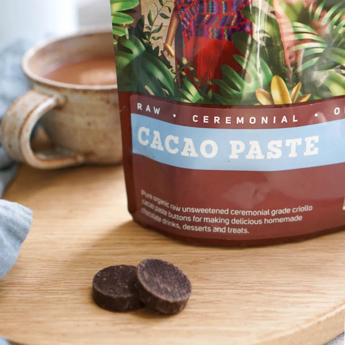 Ceremonial Cacao Paste Raw Buttons - Image 4