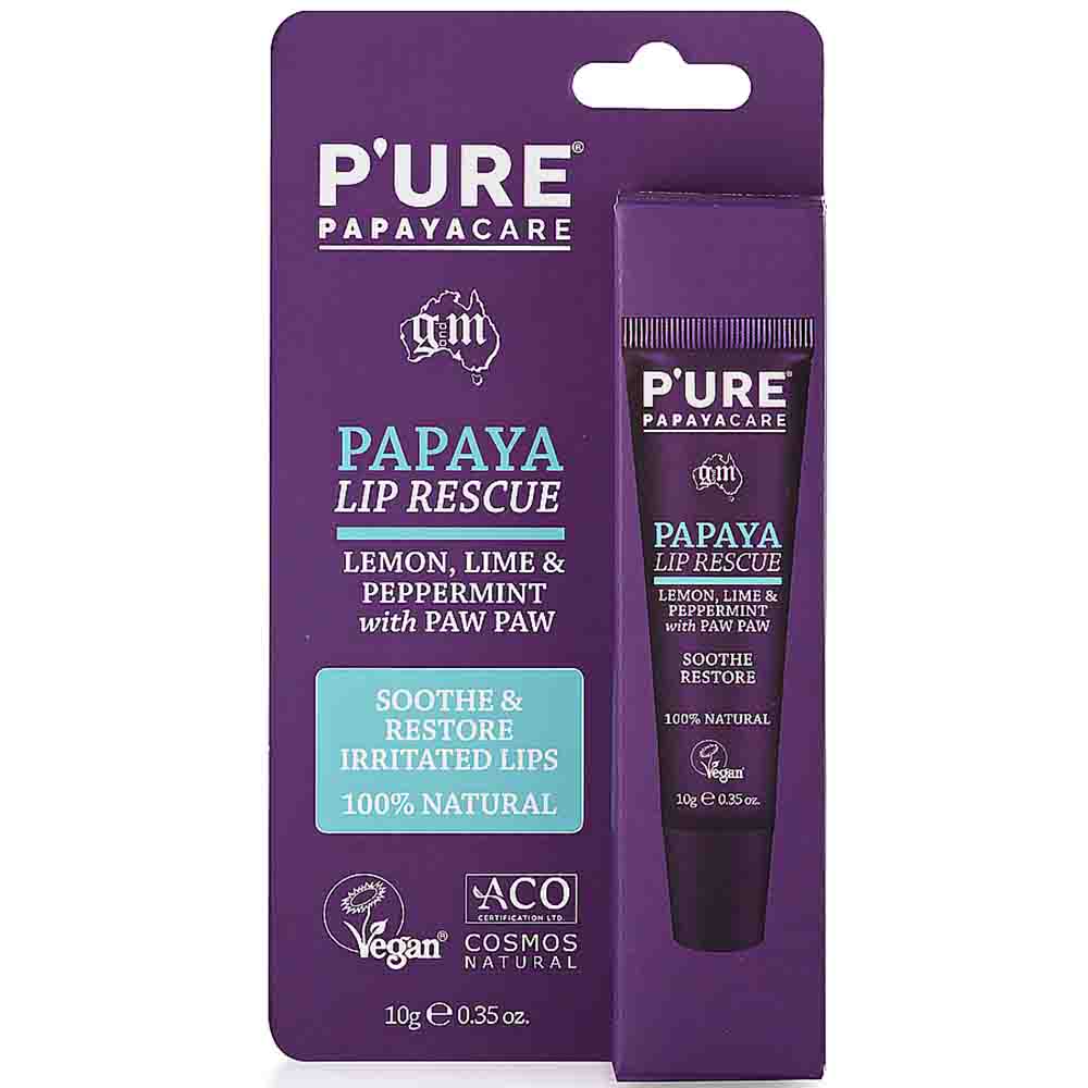 P'URE Papaya Lip Rescue Balm - Image 3