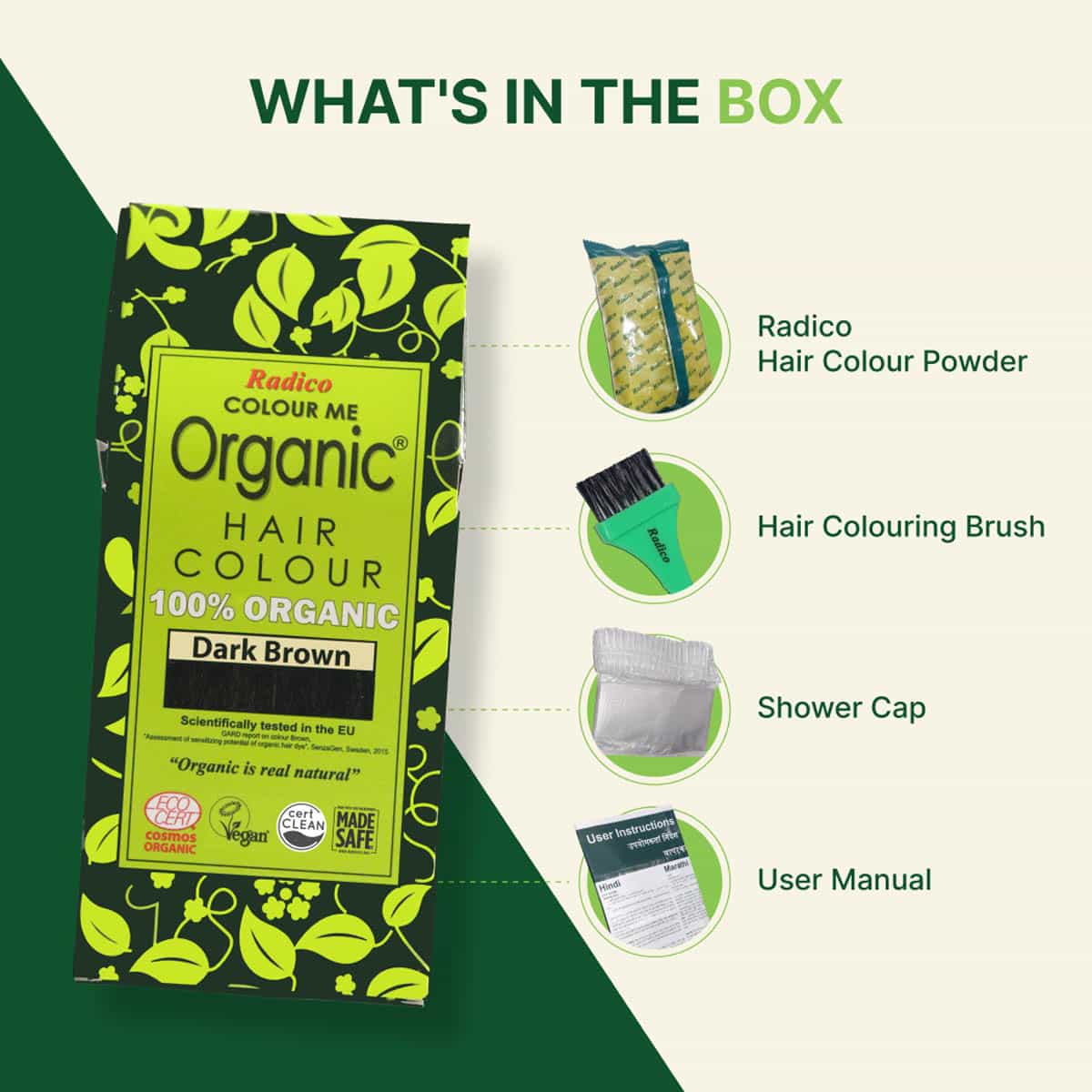 Organic Hair Colour - Dark Brown - Image 5