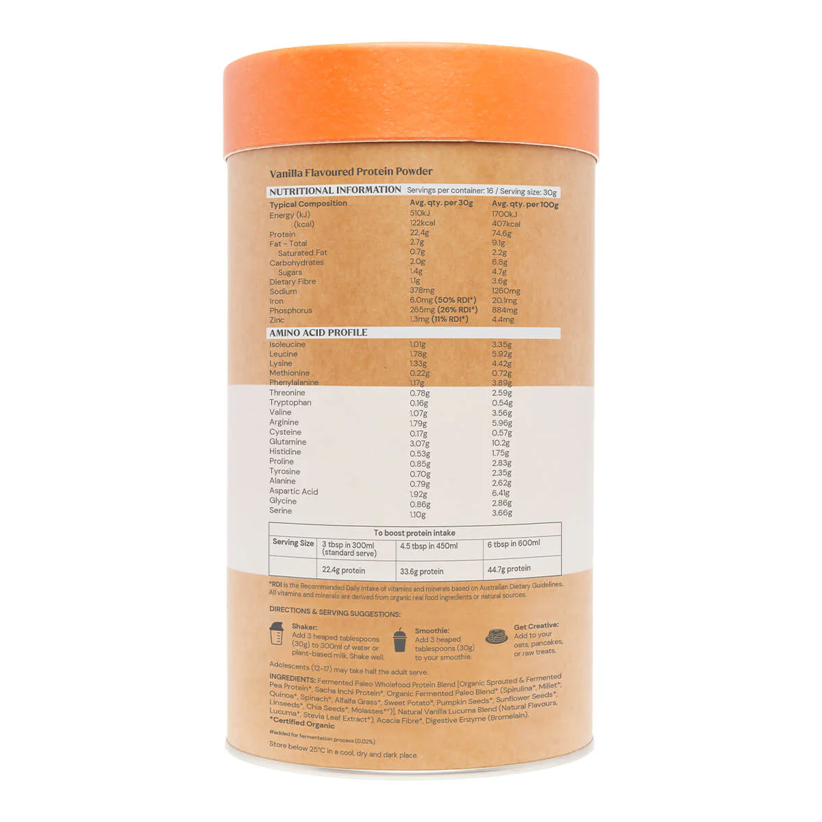 Raw Paleo Protein Gentle Digest - Vanilla - Image 4