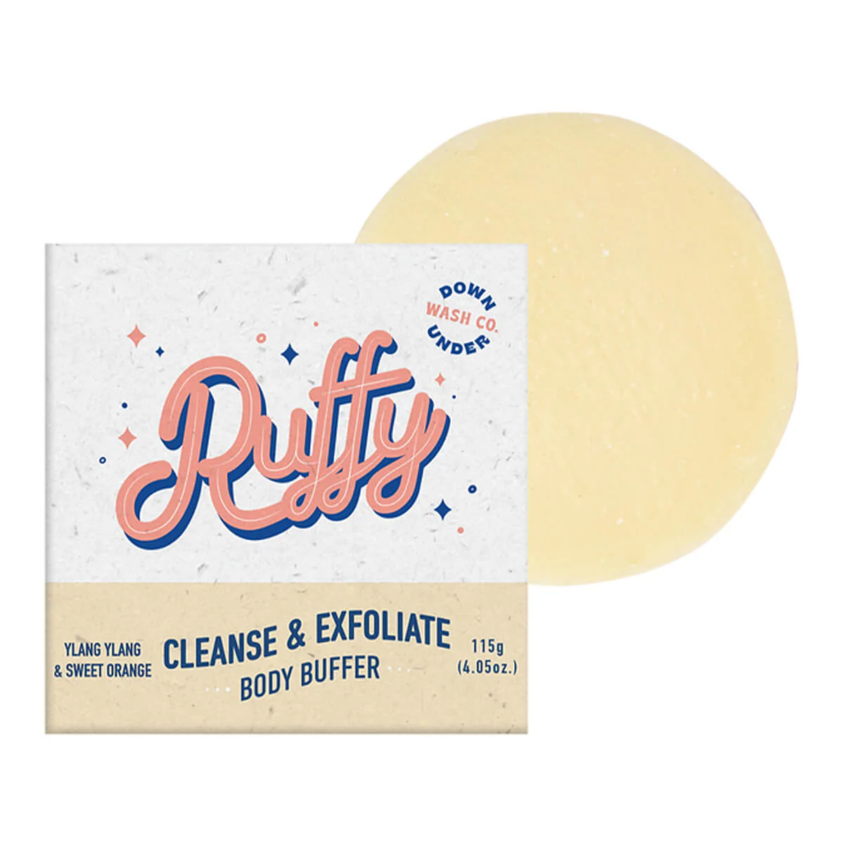 Ruffy Cleanse & Exfoliate Body Buffer - Ylang Ylang & Sweet Orange - Image 3