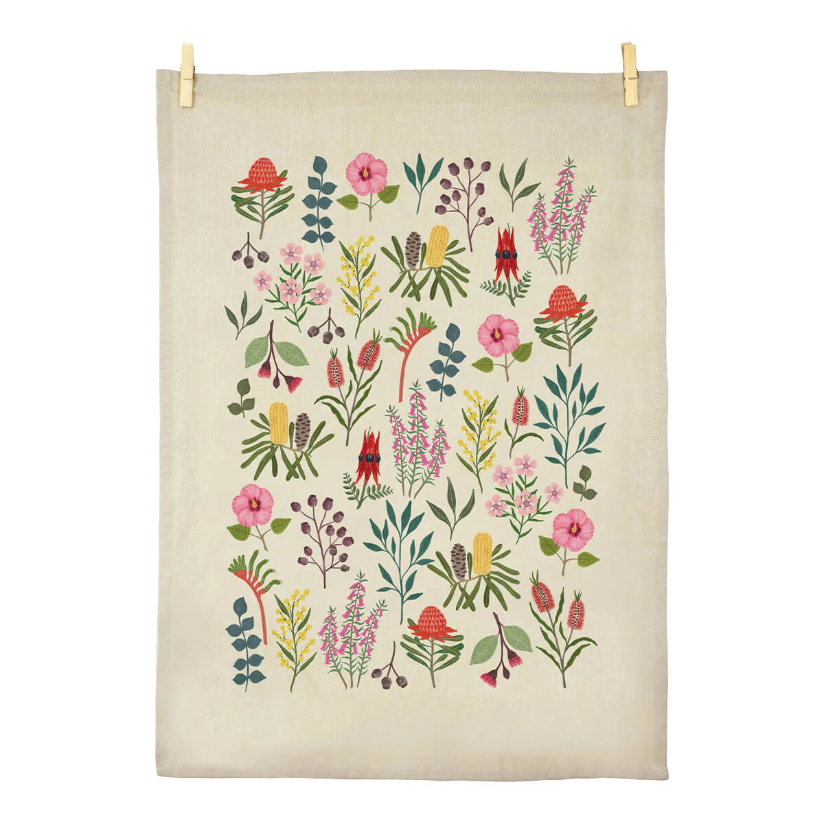 Tea Towel - Australian Wildflowers