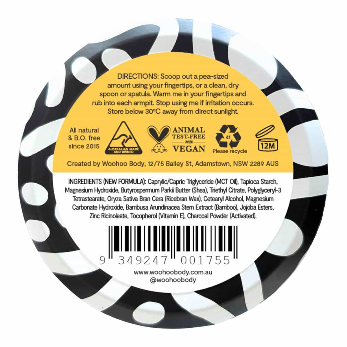 All Natural Deodorant Paste Tin - Mellow - Image 2