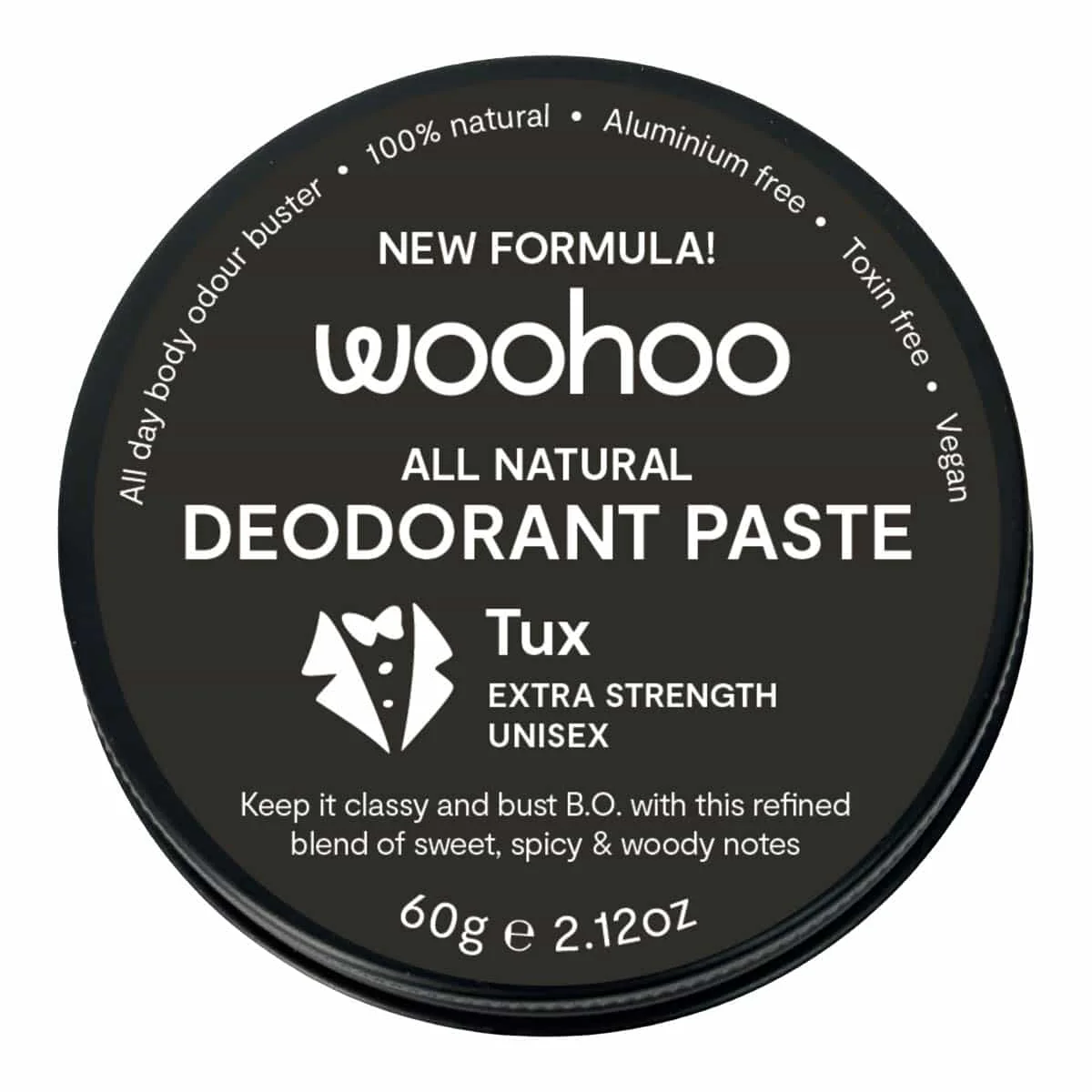 All Natural Deodorant Paste Tin - Tux
