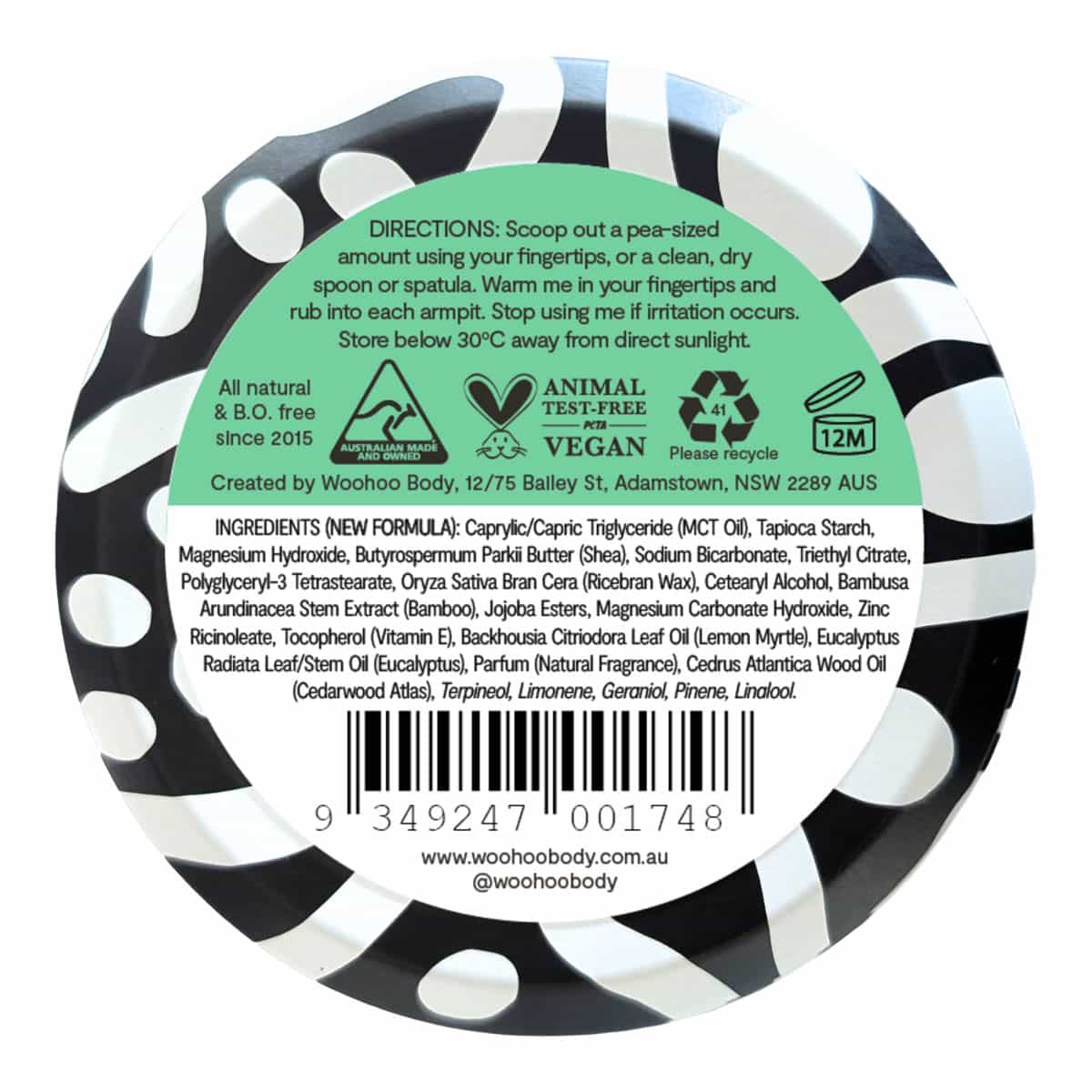 All Natural Deodorant Paste Tin - Wild - Image 2